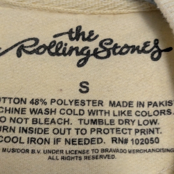 Rolling Stones Voodoo Lounge Sweatshirt Sm - Picture 3 of 3